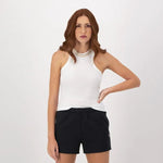 CHAMPION HIGH NECK RIBBED TANK เสื้อกล้ามผู้หญิง - Rev Online