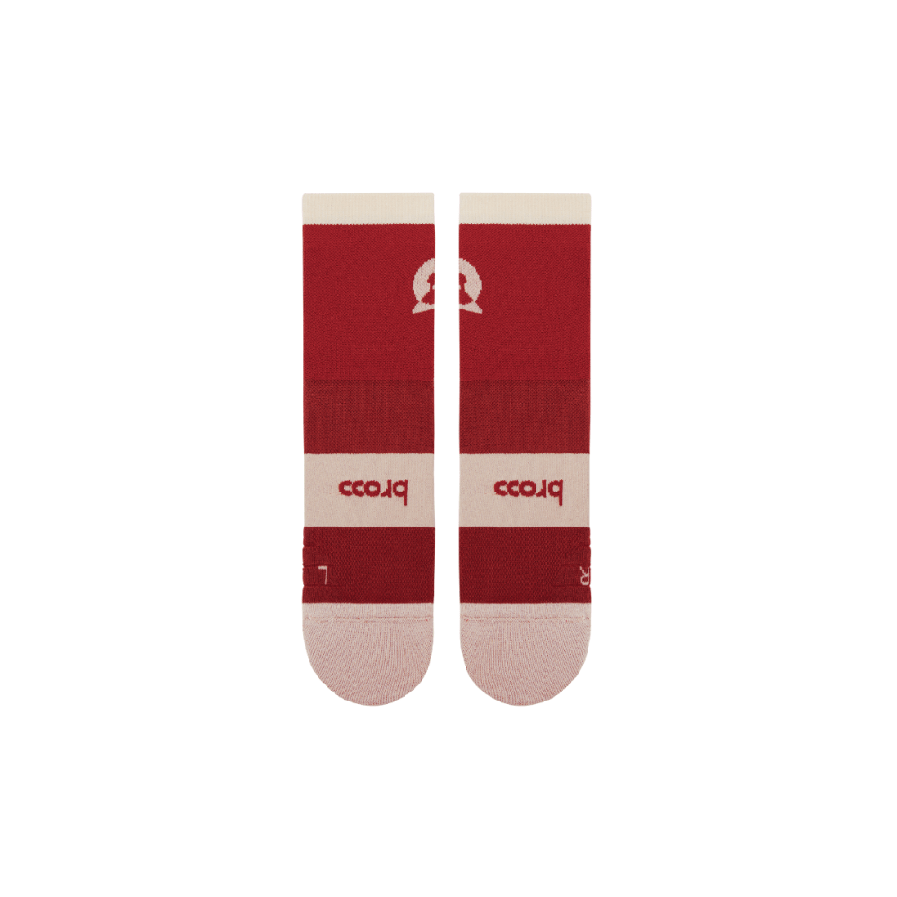 BROOO - BROOO TRAIL I PERFORMANCE LOW CREWSOCKS I BURGUNDY Unisex - Rev Online