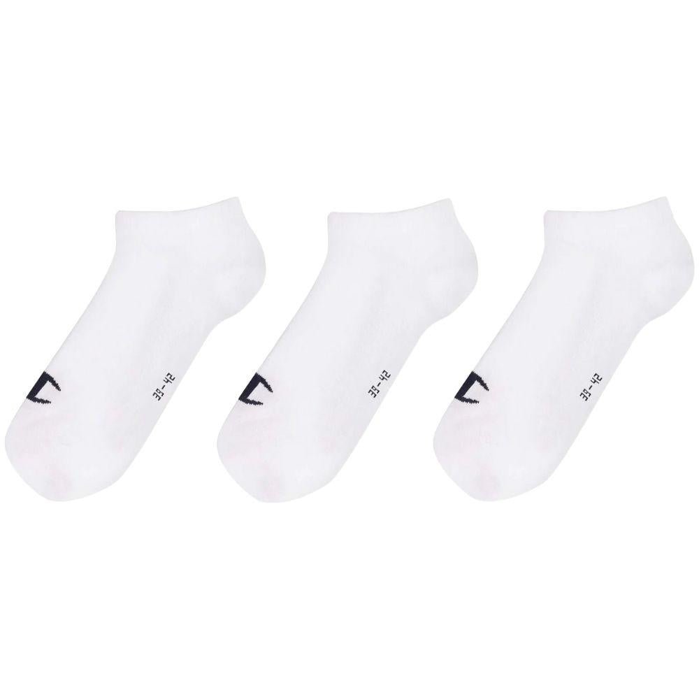 CHAMPION 3PK SNEAKER SOCKS ถุงเท้าแพ็ก 3 คู่สำหรับผู้ชายและผู้หญิง - Rev Online