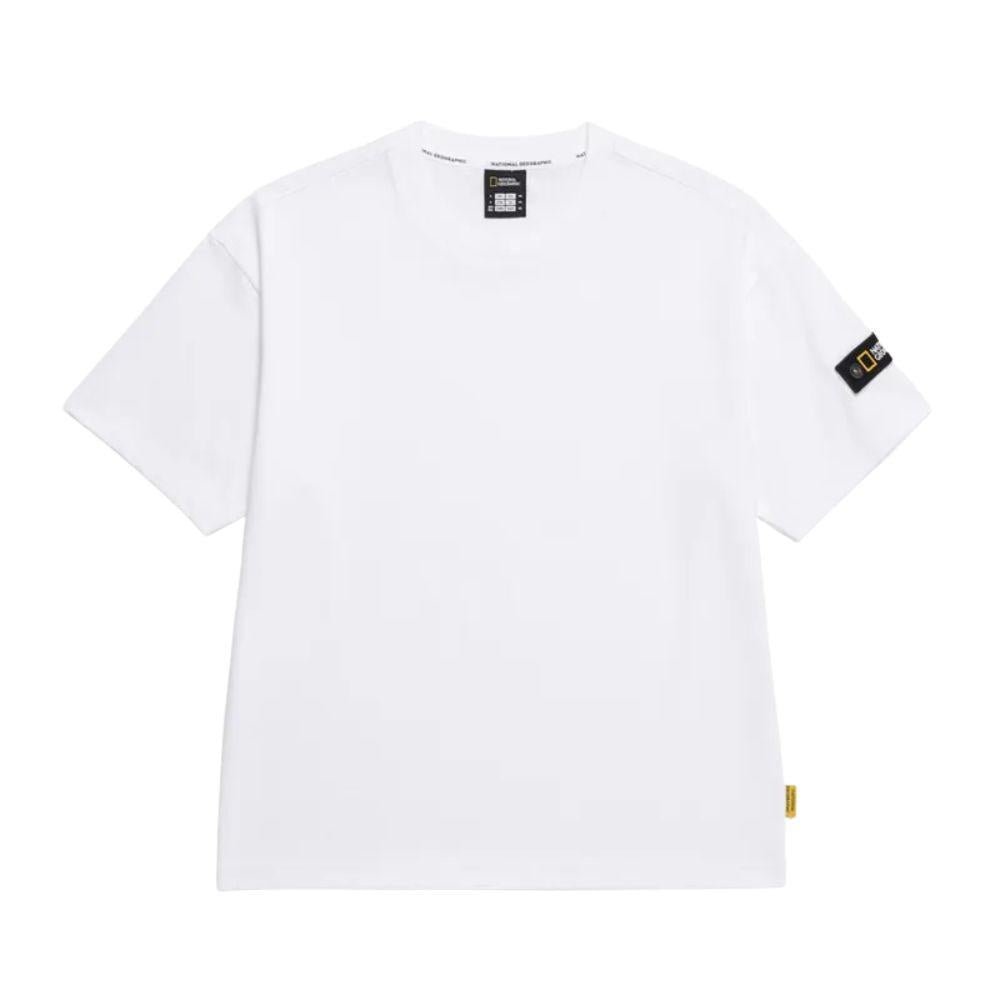 NATIONAL GEOGRAPHIC PATCH SEMI OVERSIZED TEE เสื้อยืดทีเชิ๊ตสำหรับผู้ชายและผู้หญิง - Rev Online
