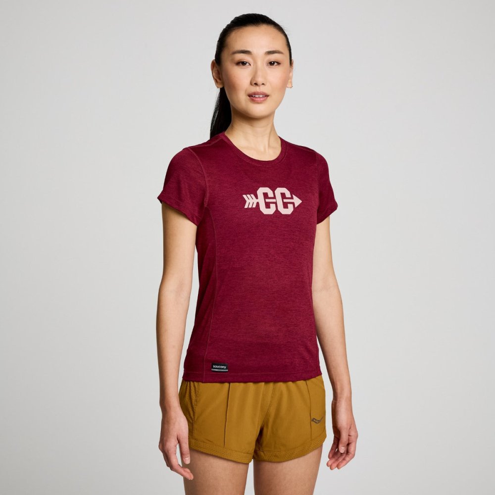 SAUCONY - STOPWATCH GRAPHIC SHORT SLEEVE Women - Rev Online