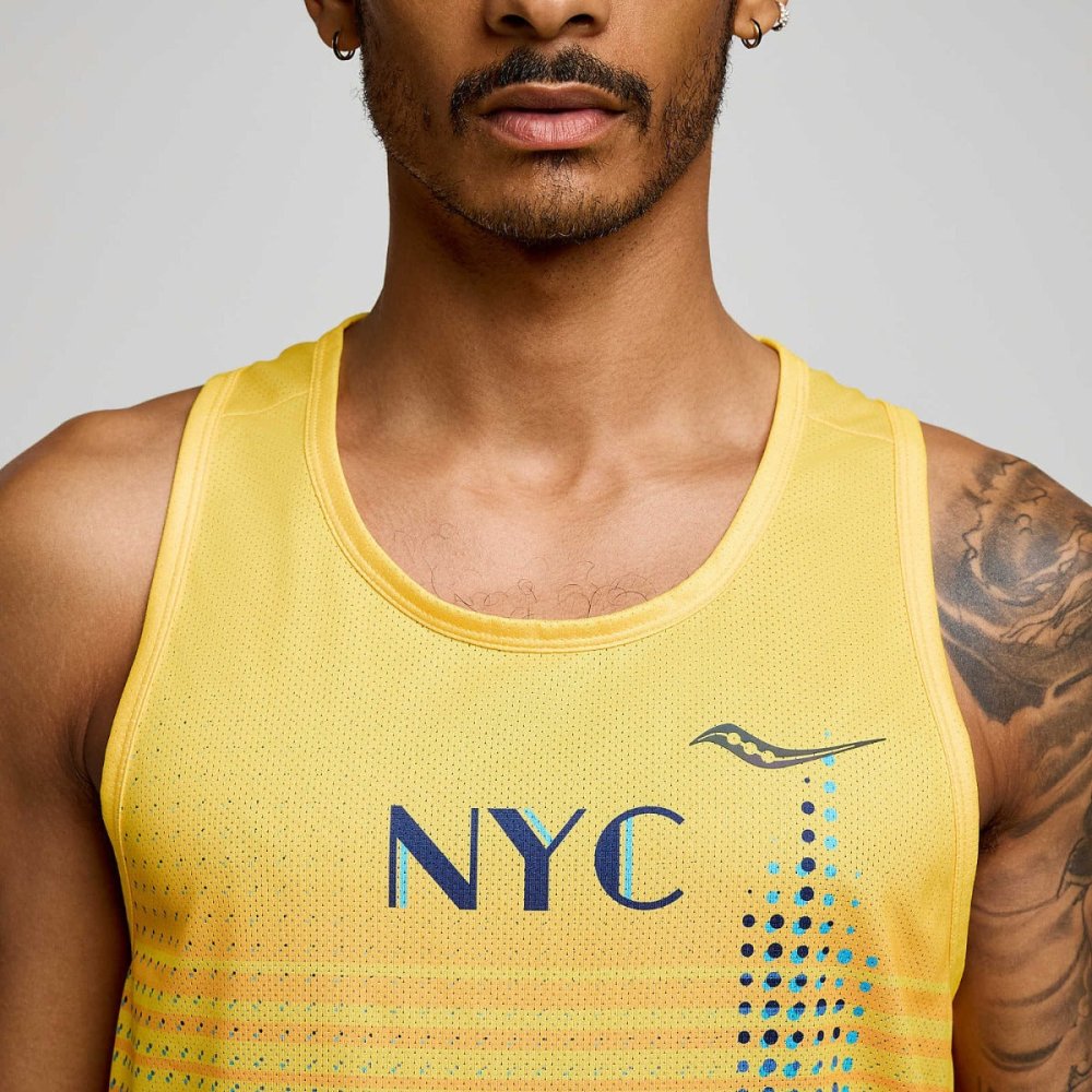 SAUCONY - STOPWATCH GRAPHIC SINGLET Men - Rev Online