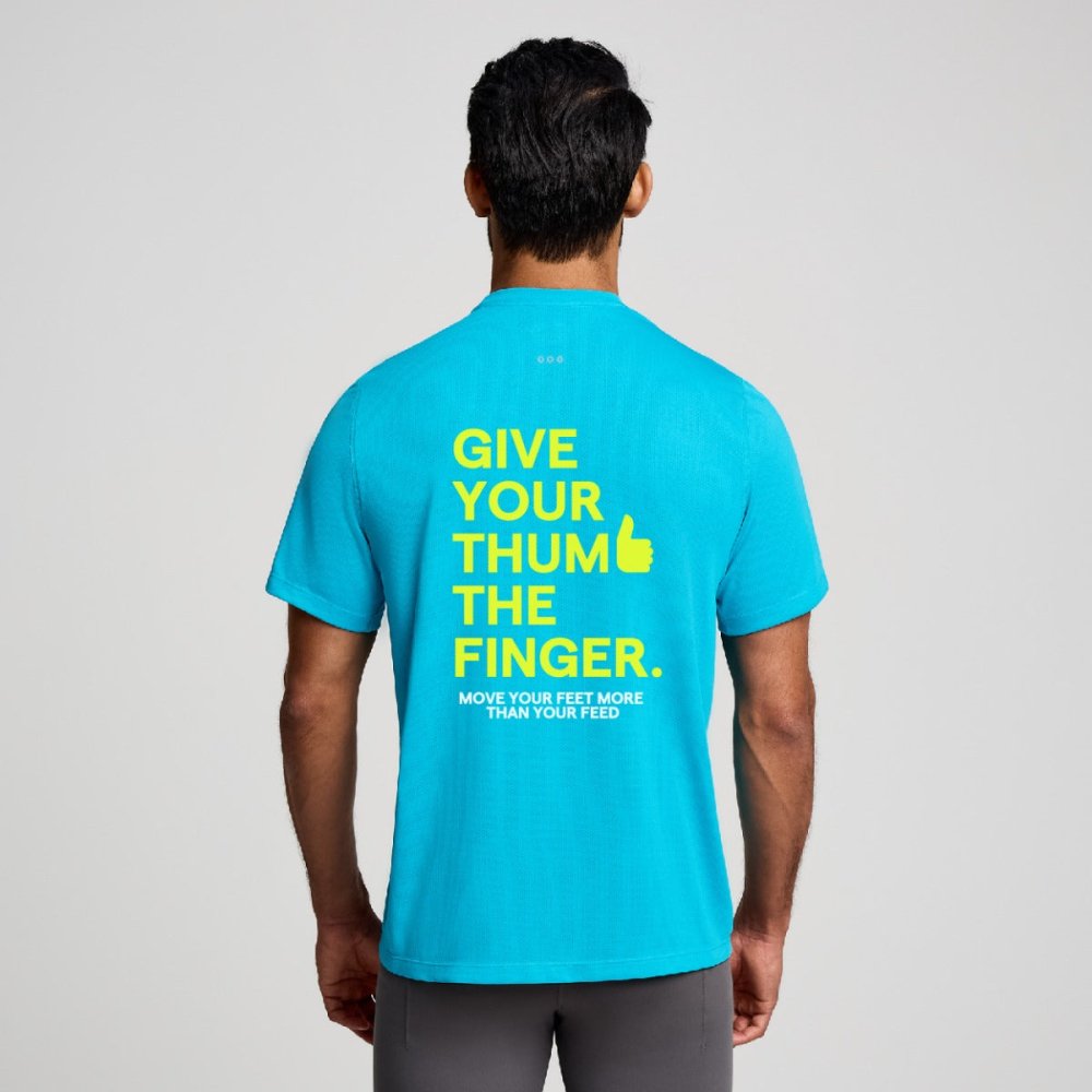 SAUCONY - STOPWATCH SHORT SLEEVE Men - Rev Online