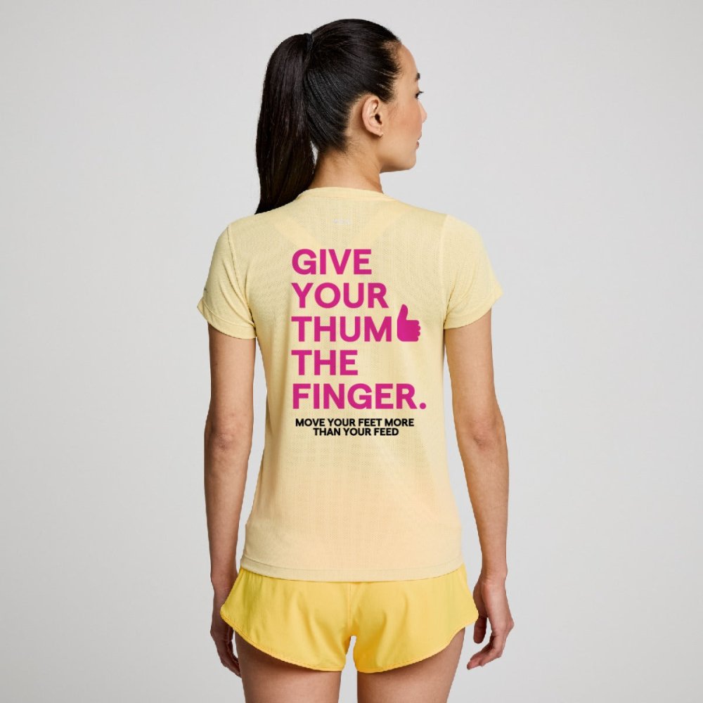 SAUCONY - STOPWATCH SHORT SLEEVE Women - Rev Online